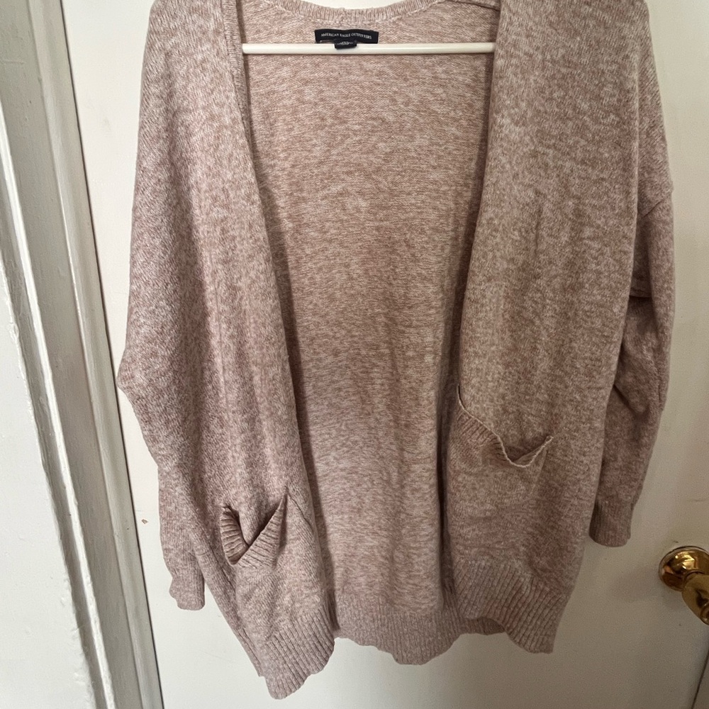 American Eagle Outfitters Light Brown Cardigan